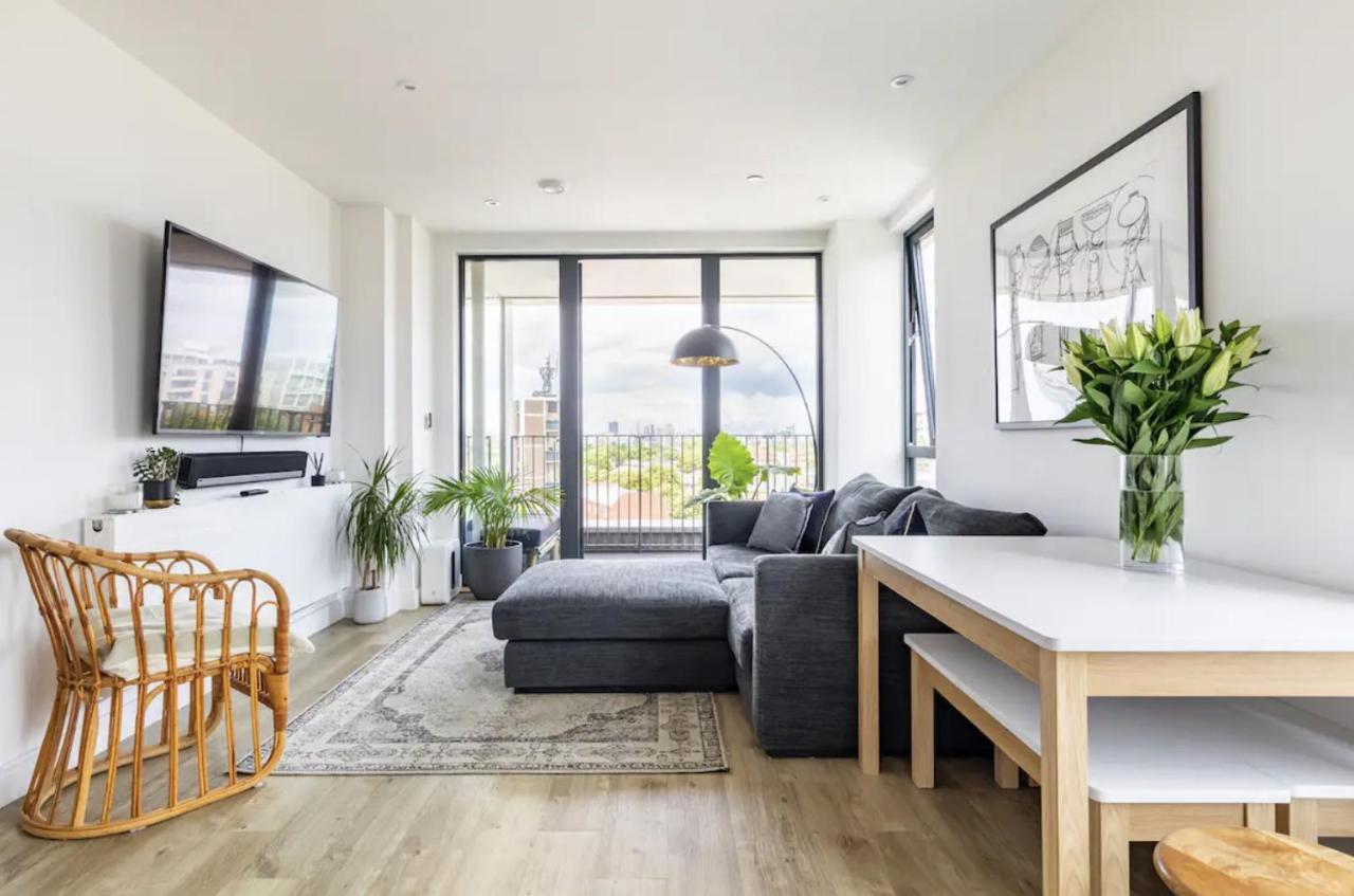 לונדון Modern 1 Bed L City Views L Work Space מראה חיצוני תמונה